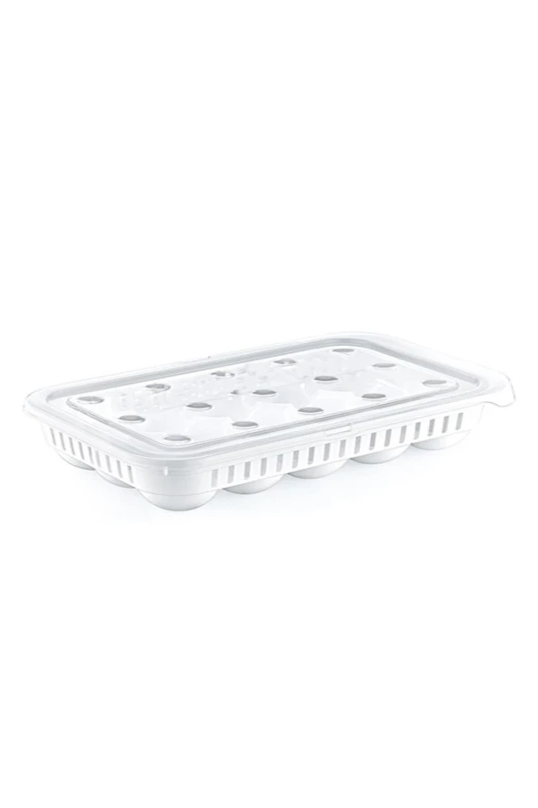 Yumurtalık 15^li Yumurta Saklama Kabı Buzdolabı Yumurta Kutusu - 2