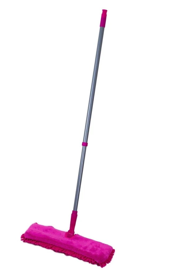 Çift Taraflı Yer Duvar Yüzey Temizlik Mikrofiber Makarna Mop Paspas Farklı Renklerde - 2