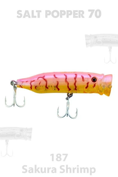 Fujin Salt Popper 12cm Su Üstü Maket Balık - Resim 12