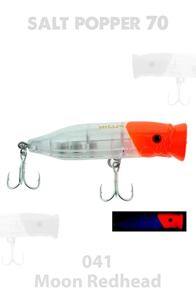 Fujin Salt Popper 12cm Su Üstü Maket Balık - Resim 8