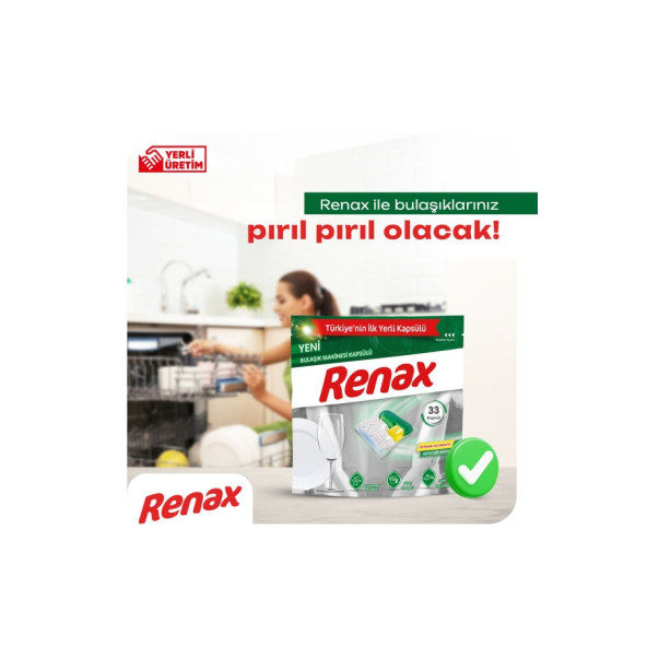 RENAX Bulaşık Makinesi Kapsülü Hepsi Bir Arada 22 Li - 2