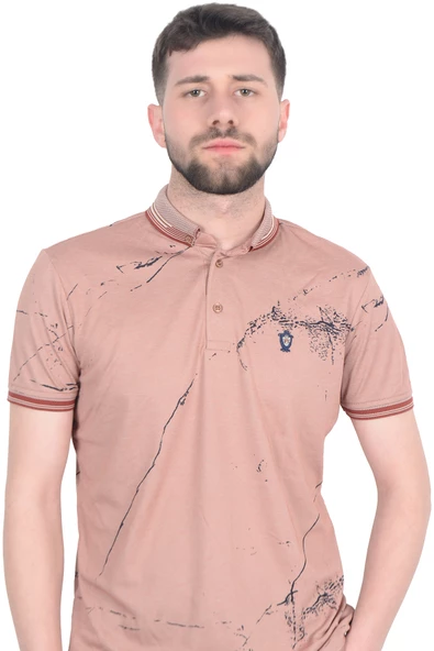 Cengiz İnler Baskı Desenli Erkek Polo Yaka  T-shirt - 2