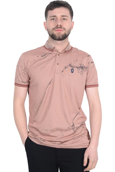 Cengiz İnler Baskı Desenli Erkek Polo Yaka  T-shirt - 7