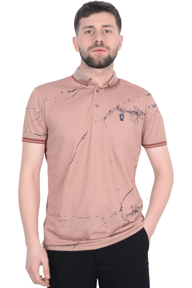 Cengiz İnler Baskı Desenli Erkek Polo Yaka  T-shirt - 3