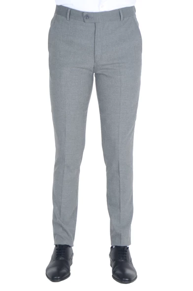 Cengiz İnler Düz Kumaş Erkek Slim Fit Pantolon - 12