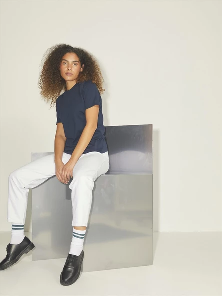 JJXX Jack Jones Bayan Mom Jean Rahat Kesim Kot Pantolon 12204490 - 3