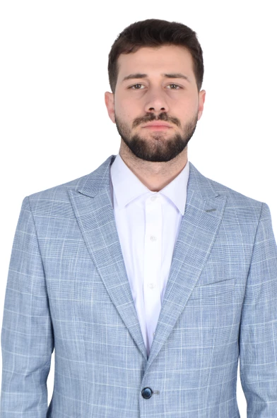 Cengiz İnler Kırlangıç Yaka Çift Düğme Ekose Slim Fit Erkek Ceket - 8