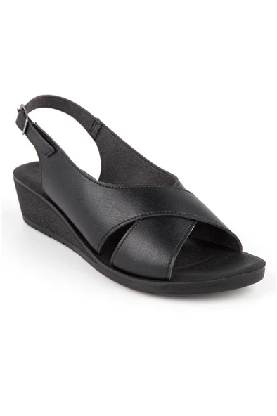 Muya Vienza 31028-001 Anatomik Taban Kadın Sandalet Siyah 36-40 - 2