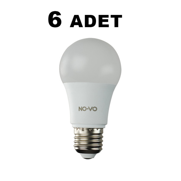 NO-VO 9W LED AMPUL 6500K (6 ADET)