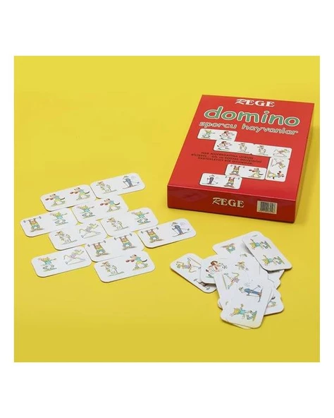 Sporcu Hayvanlar Domino Kartları Rege - 2