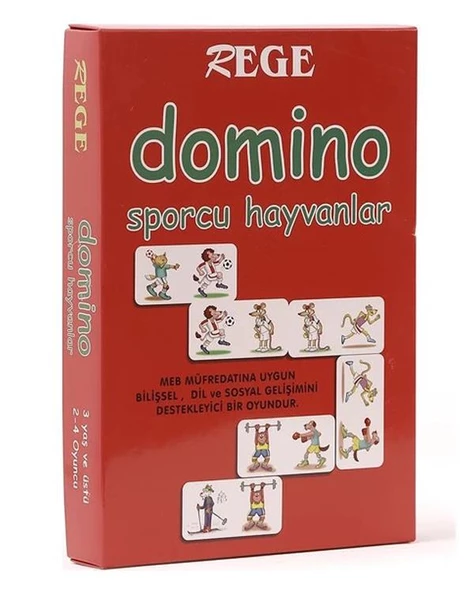 Sporcu Hayvanlar Domino Kartları Rege