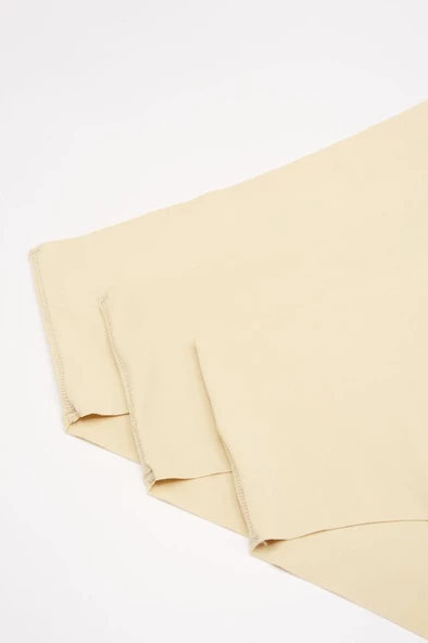 3 lü Paket Nbb Bayan Lazer Kesim Yüksek Bel Külot 327 - Resim 5