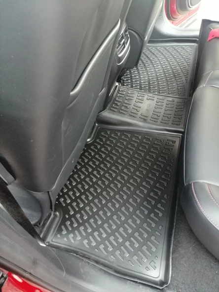 Rizline MG HS Benzinli  2018 Sonrası 3D Havuzlu Paspas ve Bagaj Havuzu Set Siyah - Resim 2