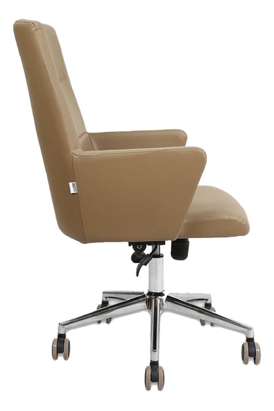 Hunt Mobilya Vaga Kahverengi Deri Ofis Çalışma Koltuğu - 3