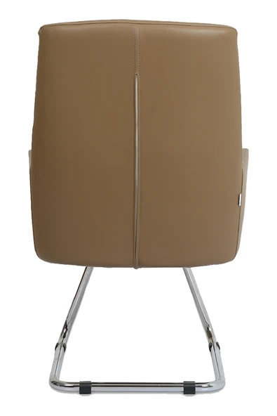 Hunt Mobilya Vaga Kahverengi Deri Ofis Bekleme Koltuğu - 4
