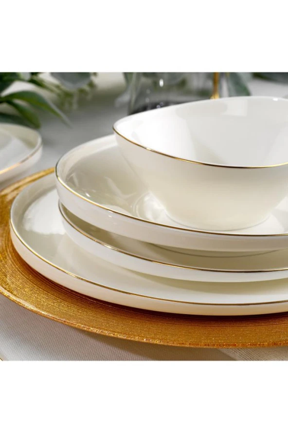 Schafer Luna Yemek Takımı 56 Parça Gold - Resim 5