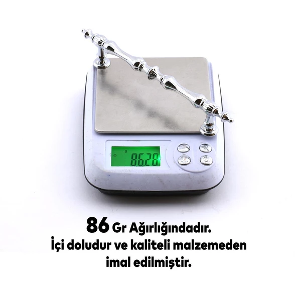 Şehzade Kulp Mobilya Mutfak Dolabı Çekmece Dolap Kulpları Kapak Kulpu Kulbu Krom 128 mm Metal - Resim 3