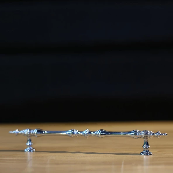 Şehzade Kulp Mobilya Mutfak Dolabı Çekmece Dolap Kulpları Kapak Kulpu Kulbu Krom 128 mm Metal - Resim 4