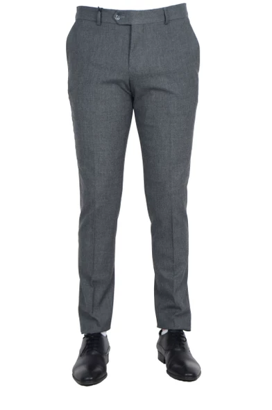 Cengiz İnler Düz Slim Fit Erkek Kumaş Pantolon - 6