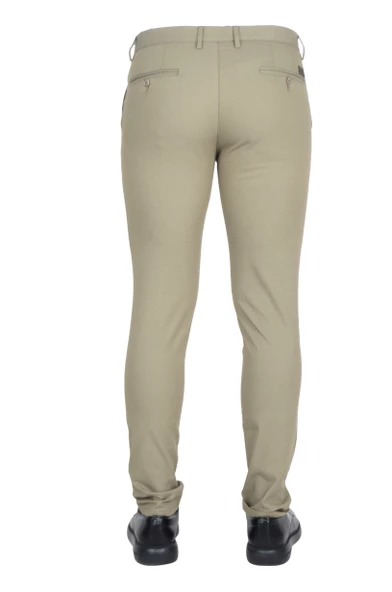 Cengiz İnler Kendinden Desenli Slim Fit Pamuklu Erkek Pantolon - 6