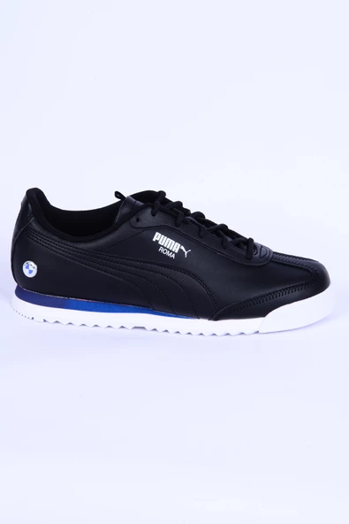 Puma 308033-01 Bmw Mms Roma Via Deri Ortopedik Taban Siyah Sneaker Erkek Spor Ayakkabı