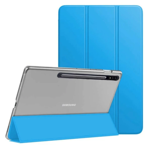 Samsung Galaxy Tab S6 T860 T865 T867 Kılıf PU Deri Smart Standlı Case - 11