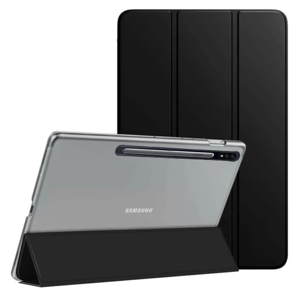 Samsung Galaxy Tab S6 T860 T865 T867 Kılıf PU Deri Smart Standlı Case - 8