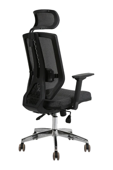 Hunt Mobilya Hanga Gri Fileli Ofis Makam Koltuğu - 3