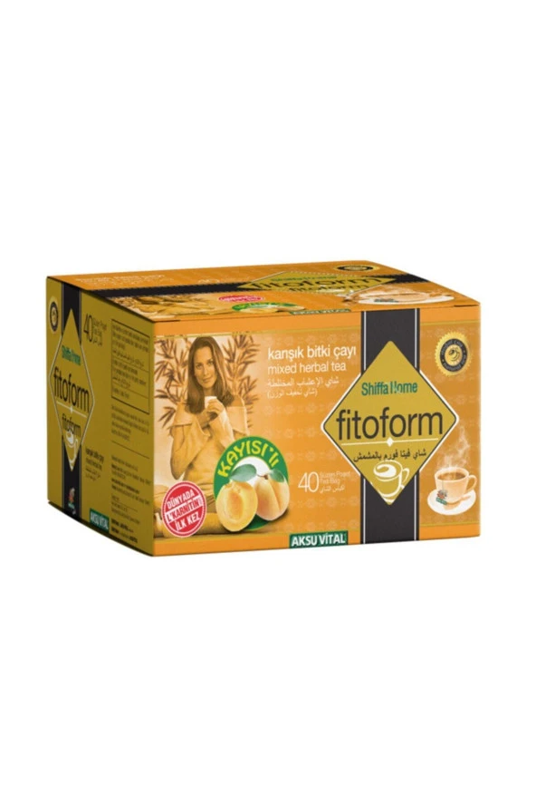 Shiffa Home Fitoform Karışık Bitki Çayı Kayısılı Fito Form L-karnitinli 40 Süzen Poşet