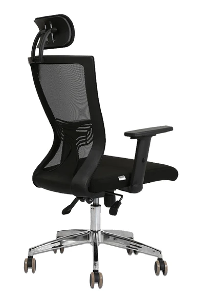 Hunt Mobilya Tutku Siyah Fileli Ofis Makam Koltuğu - 4