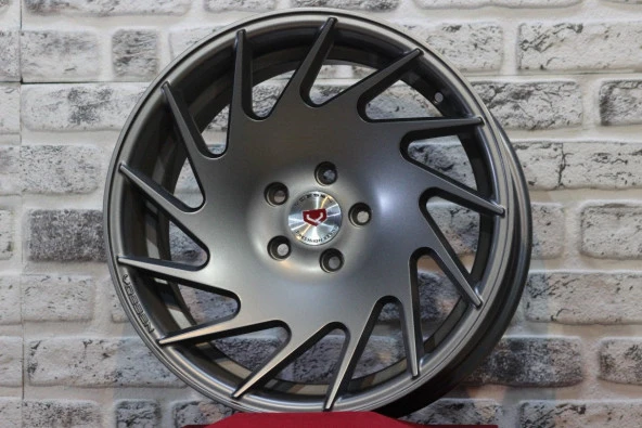 R1 Wheels 18 Inc 5*112 ET35 Mat Füme Jant Takımı (J-2102) - 1