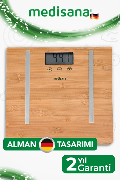 Medisana 48456 Vücut Analiz Fonksiyonlu Bamboo Baskül