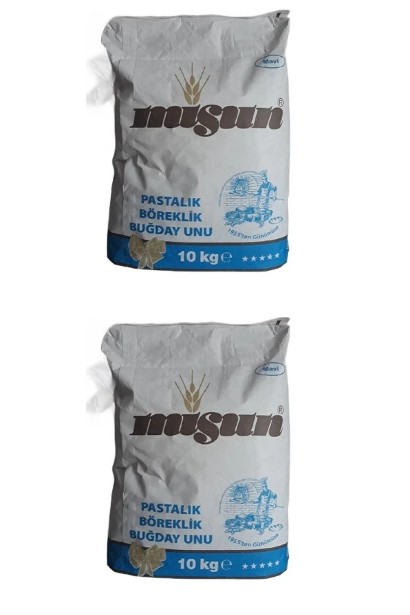 MİS UN Misun Mavi 10 Kg.(Mavi) 2 Adet Özel Amaçlı Pastalık Böreklik Un