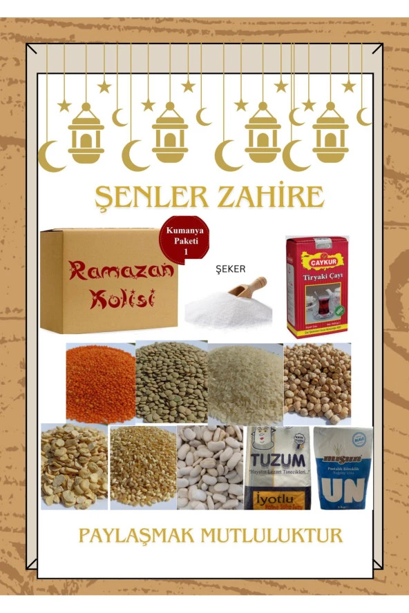 ŞENLER Ramazan Kolisi 1. Paket - 12 Çeşit - Ekonomik