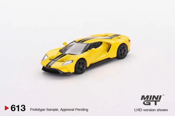 Mini GT Ford GT Triple Yellow - 613 - 1