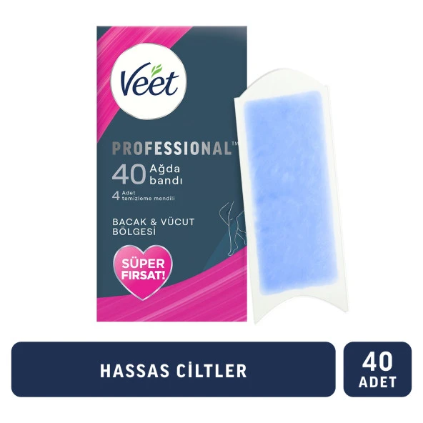 Veet Professıonal Ağda Bandı Hassas 40'lı 3 Adet