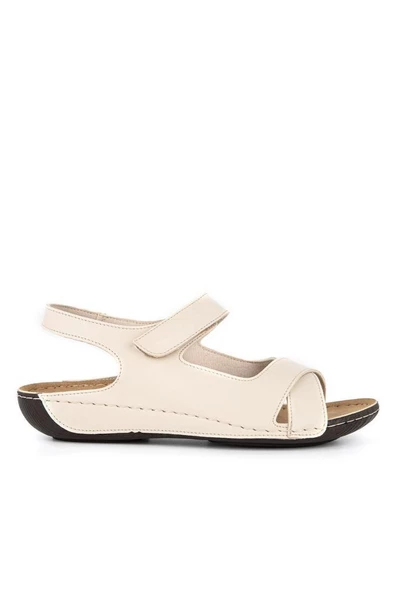 Muya Flores 32240-002 Anatomik Taban Kadın Sandalet Bej 36-40
