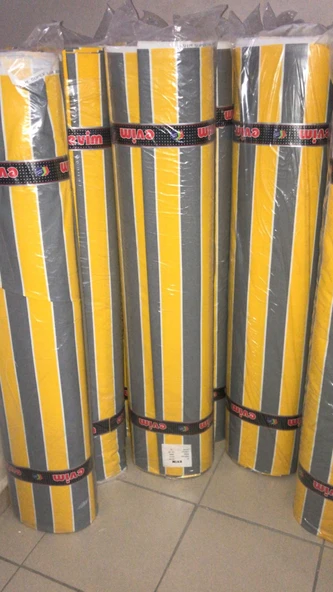 Balkon Perdesi Branda Kumaşı TOPTAN (En 240cm)-Sarı Gri