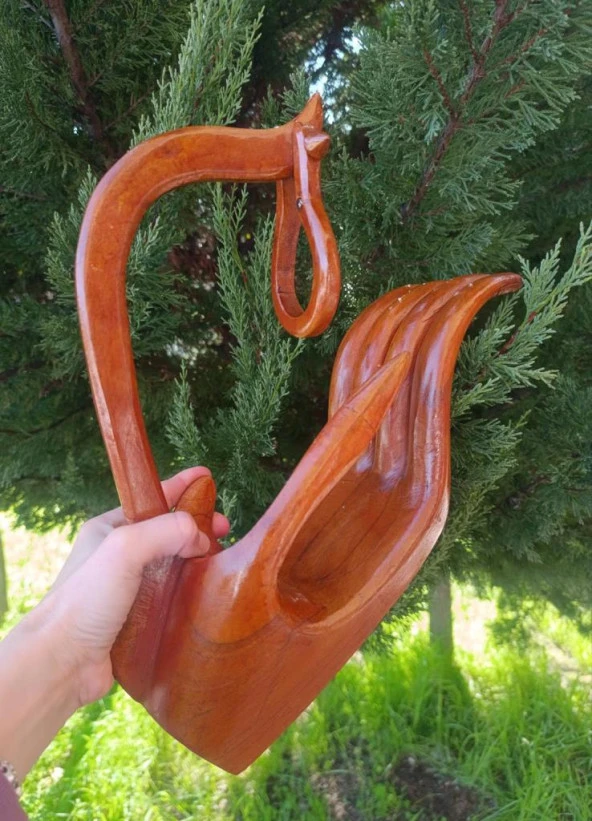 Ahşap Şişe Şarap Sunumluk Yağdanlık Ev Dekorasyon - 5