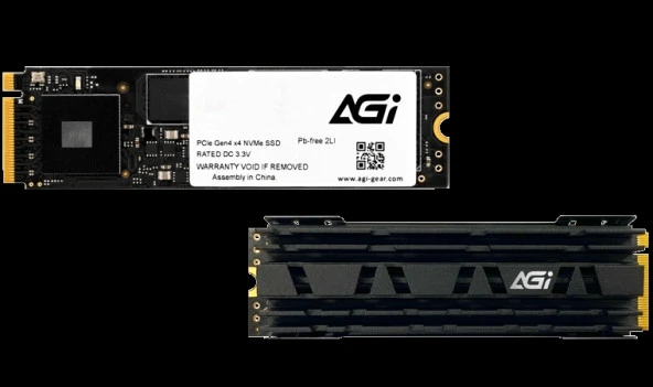 AGI 2 TB NVMe M.2 SSD 7400MB/s Okuma / 6700MB/s Yazma