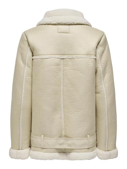 Only Lıs Faux Leather Bond Avıator Kadın Mont 15259949 - 7