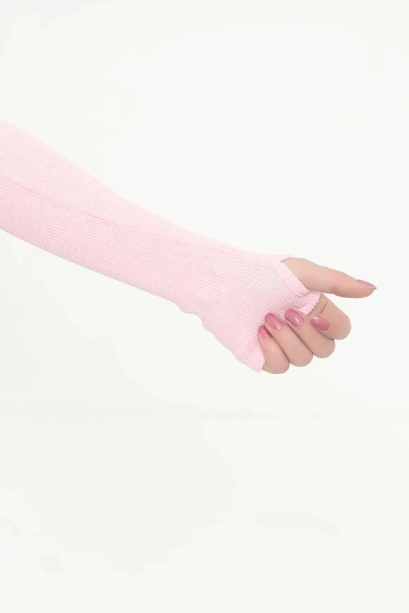 Fermuarlı Crop Takım Pembe - 4