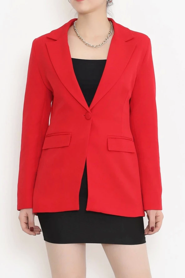 Blazer Ceket Kırmızı - 3