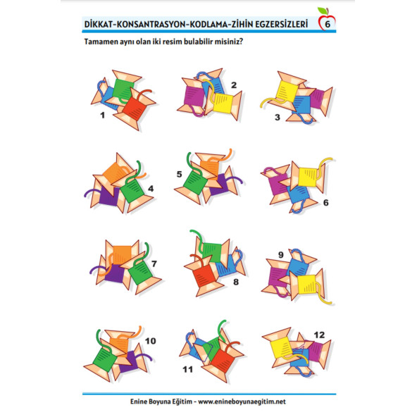 Eğlenceli BİLSEM Hazırlık Seti (6 Süper Kitap) - 2
