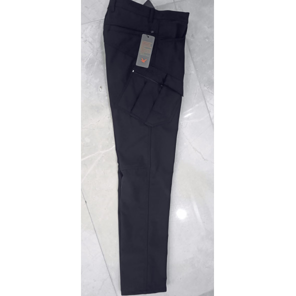 SPAYKO SHOFTSHELL  KARGO PANTOLON SİYAH - 3