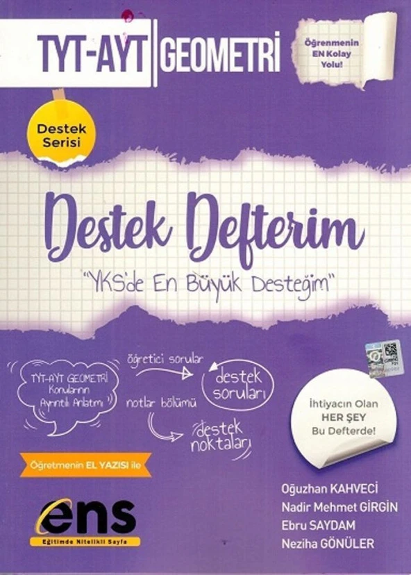 TYT AYT Geometri Destek Defterim ENS Yayıncılık