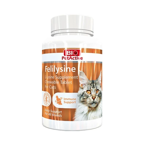 Biopetactive Bio Felilysine Kedi Lizin 90 Tablet Skt:05/2025 - 1