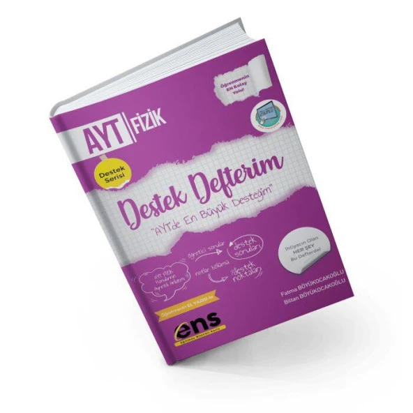 Ayt Fizik Destek Defterim Ens Yayıncılık