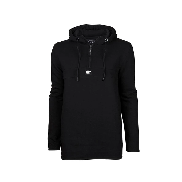 Bad Bear Defence Half-Zip Hoodie Siyah