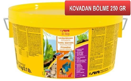Sera O Nip 250 tablet 165 gr Skt : 11/2026 Orjinal Kovadan Bölme
